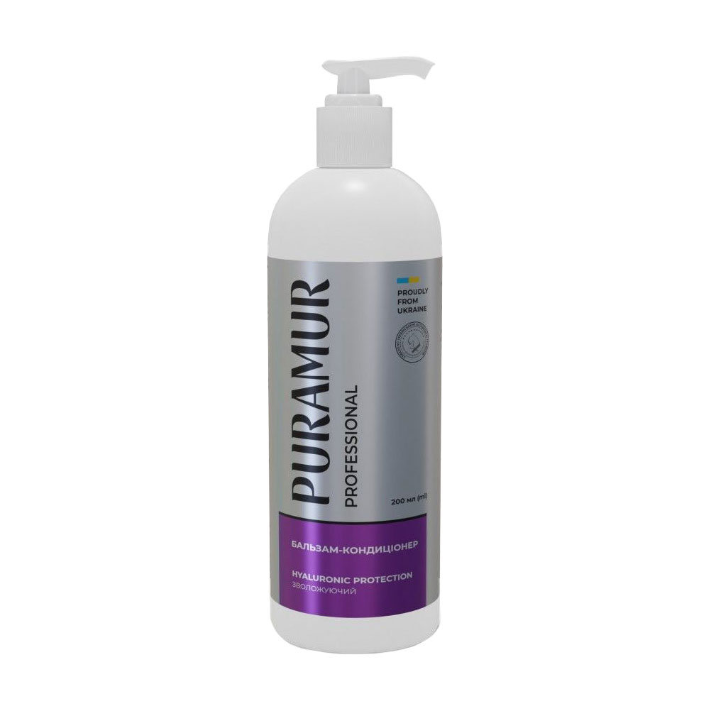 Бальзам-кондиціонер для собак та котів Puramur Professional Hyaluronic Protection Зволожувальний, 200 мл